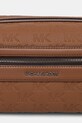 Michael Kors kosmetyczka męska skórzana brązowy 33S6LJSN2L