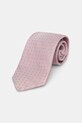 Michael Kors krawat męski jedwabny różowy MK0DT00222
