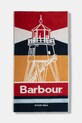 Barbour ręcznik plażowy bawełniany czerwony UAC0311