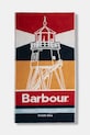 Barbour ręcznik plażowy bawełniany czerwony UAC0311