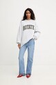 Rotate bluza bawełniana 1158341473 szary SS26