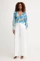 Marciano by Guess bluzka z falbanką damska ADELA G6GH04.W1795 niebieski SS26