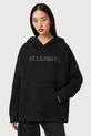 AllSaints hanorac de bumbac print negru W118JD