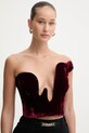 Bardot top bordowy 60011TB1