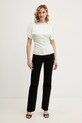 Victoria Beckham bluzka 1126WTP006579A zielony SS26