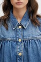 GANNI bluzka jeansowa niebieski A1040047