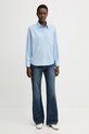Marc O'Polo bluzka bawełniana 5000007470 niebieski SS26