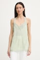 Pinko top za žene od svile zelena 105592.A2SS