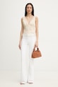 Pinko top za žene od lana 106571.A374 bež SS26
