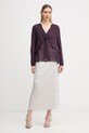 Hoss Intropia koszula damska z wiskozy 6283166 fioletowy SS26