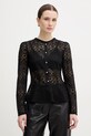 Morgan bluzka z elastanem czarny TMARCUS