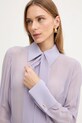 Elisabetta Franchi koszula jedwabna fioletowy CA14861E2