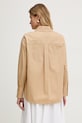 Odzież Elisabetta Franchi koszula bawełniana CA15261E2 beżowy