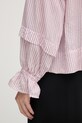 Mos Mosh bluzka koszulowa damska z wiskozy Jorun 176760 różowy