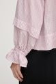Mos Mosh bluzka koszulowa damska z wiskozy Jorun 176760 różowy