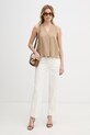 Marella blúzka s ramienkami dámska z lyocellu Emme by Marella béžová 2615161182200