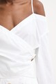 Simona Corsellini koszula kopertowa damska bawełniana P26CPBLC0101 biały