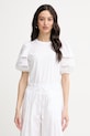 Twinset tricou pentru femei, din bumbac alb 261TT2260