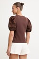 Îmbrăcăminte Twinset tricou pentru femei, din bumbac 261TT2260 maro
