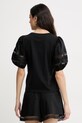 Îmbrăcăminte Twinset tricou pentru femei, din bumbac 261TT2260 negru
