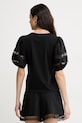 Îmbrăcăminte Twinset tricou pentru femei, din bumbac 261TT2260 negru