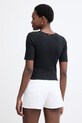 Ρούχα Twinset t-shirt γυναικείο βαμβακερό 261TT2361 μαύρο