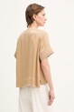 Odzież Sisley bluzka damska z wiskozy 52BZLQ0AN beżowy