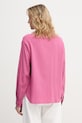 Odzież United Colors of Benetton bluzka damska z wiskozą 5X0VDQ0DD różowy