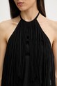 Pinko halter γυναικείο με βισκόζη 106794.A3AY μαύρο