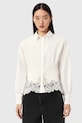 AllSaints koszula damska z lnem CAROL biały W040PE