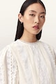 Βαμβακερή μπλούζα AllSaints HART λευκό W052PE