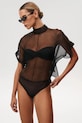 Μεταξωτό κορμάκι Undress Code Pirouette Bodysuit επίσημη μαύρο 1122UC