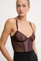 Elisabetta Franchi body damskie brązowy BO02562E2