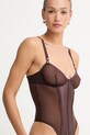 Elisabetta Franchi body damskie BO02562E2 brązowy