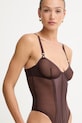 Elisabetta Franchi body damskie BO02562E2 brązowy