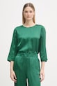 Marc Aurel bluzka damska z wiskozą zielony 5321A11098