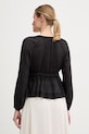 Odzież Gaudi bluzka damska z wiskozy 611FD45032 czarny