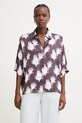 BOSS koszula damska z wiskozy Bimina fioletowy 50562209