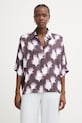 BOSS koszula damska z wiskozy Bimina fioletowy 50562209