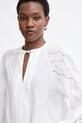 BOSS Orange сорочкова блузка жіноча бавовняна C Belvast білий 50559073