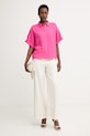 BOSS Orange košile dámská s příměsí lnu C Bisenas 50559261 růžová SS26