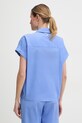 Odzież Joop! bluzka damska z bawełną 30101364 niebieski