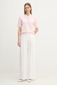 Joop! polo swetrowe damskie z wiskozą 30101736 różowy SS26