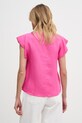 Oblečenie Lola Casademunt blúzka dámska s ľanom LS2615099 ružová