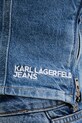 Karl Lagerfeld Jeans bluzka gorsetowa damska bawełniana B2W11042 niebieski