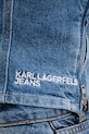 Karl Lagerfeld Jeans bluzka gorsetowa damska bawełniana B2W11042 niebieski