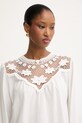 Morgan bluzka damska z wiskozą biały TJOUR