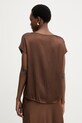 Odzież Haveone bluzka damska z wiskozy CWG.Q004 brązowy