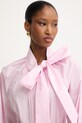 Morgan bluzka koszulowa damska bawełniana różowy ODIPA