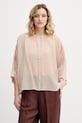 Sisley košile dámská s lyocellem béžová 5RBKLQ0B7